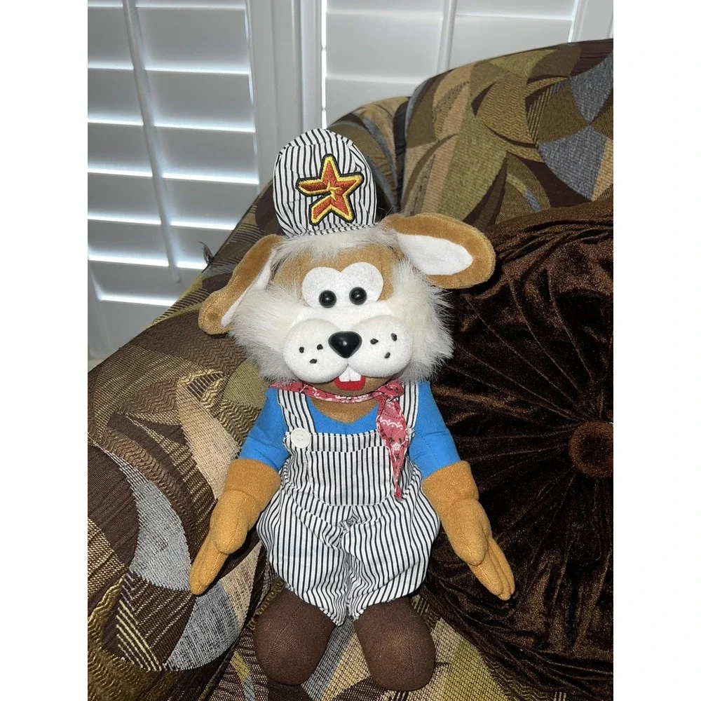 Vintage 2000's MLB Houston Astros Pet Plush Mascot Junction Jack Stuffed